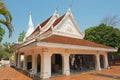 Exterior of the Phra That Si Song Rak temple in Loei, Thailand.