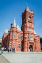 Exterior of Pierhead at Cardiff Bay in a sunny day.