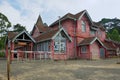 Exterior of the post office building in Nuwara Eliya, Sri Lanka. Royalty Free Stock Photo