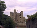Exterior of Rochester castle in Kent, United Kingdom. Royalty Free Stock Photo