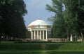 Exterior of Rotunda at University of Virginia designed by Thomas Jefferson, Charlottesville, VA Royalty Free Stock Photo