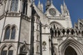 Exterior of The Royal Courts of Justice at London, England, UK Royalty Free Stock Photo