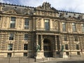 Exterior of royal palace Palais du Louvre in Paris Royalty Free Stock Photo