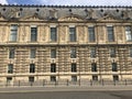 Exterior of royal palace Palais du Louvre in Paris Royalty Free Stock Photo