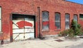 Exterior of ruined abandoned building in Detroit