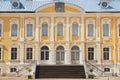 Exterior of the Rundale palace facade in Pilsrundale, Latvia. Royalty Free Stock Photo