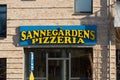 Exterior of SannegÃÂ¥rdens Pizzeria.. Royalty Free Stock Photo