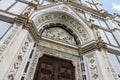 Exterior of the Santa Croce church in Florence, Tuscany, Italy Royalty Free Stock Photo