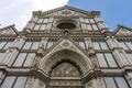 Exterior of the Santa Croce church in Florence, Tuscany, Italy Royalty Free Stock Photo