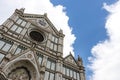 Exterior of the Santa Croce church in Florence, Tuscany, Italy Royalty Free Stock Photo