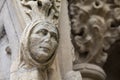 Exterior Sculpture at Exeter Cathedral Royalty Free Stock Photo