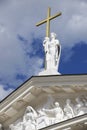 Exterior of the sculpture at the roof top of the Cathedral in Vilnius, Lithuania. Royalty Free Stock Photo