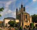 Exterior of the Sedlec Ossuary in Kutna Hora, Czech Republic at sunny summer day