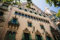Exterior shot of an architectural building with multiple windows: Barcelona