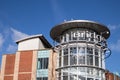 Exterior shot of the Bridges Shopping Centre Mall in Sunderland City Centre.  Signage visable.  Modern design Royalty Free Stock Photo