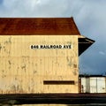 Exterior Side View of Weathered Building on Mare Island in Vallejo, CA