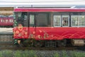 The exterior of sightseeing train Sightseeing train Hanayome Noren.