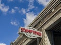 Exterior sign of the famous Stumptown Coffee Royalty Free Stock Photo