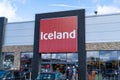 iceland store exterior signage at the Merry Hill centre in the UK