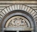 Exterior signage of The National portrait gallery. Sign above the main entrance Royalty Free Stock Photo