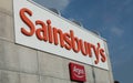 Exterior signage for Sainsburys and Argos Birkenhead Wirral August 2019