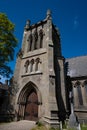 Exterior of St Marys Church in the village of Upton Wirral May 2020