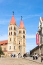 Exterior of St. Michael`s Cathedral, Qingdao, China Royalty Free Stock Photo