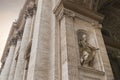 Exterior of St Peter Basilica rome italy important traveling lan Royalty Free Stock Photo