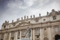 Exterior of St Peter Basilica rome italy important traveling lan Royalty Free Stock Photo