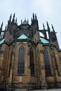 Exterior of St. Vitus Cathedral at Prague Castle