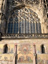 Exterior of St. Vitus Cathedral in Prague Castle