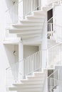 Exterior staircase in the industrial style of a building Royalty Free Stock Photo