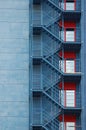 Exterior stairs on building