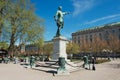 Exterior of the statue of Charles XII (Karl XII) in Stockholm, Sweden.