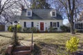 Exterior of suburban house from circa 1945