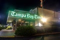 Exterior Of The Tampa Bay Times Printing Plant Lobby At Night