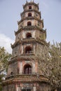 Exterior of Thiem Mu Pagoda Hue Vietnam Royalty Free Stock Photo