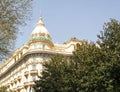 Exterior tower of the Grand Hotel Excelsior in Rome