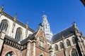 Exterior of tower of the Saint Bavo church in Haarlem, Noord-Holland, The Netherlands Royalty Free Stock Photo