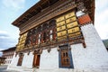 Exterior of Trashi Chhoe Dzong monastery in Thimphu, Bhutan