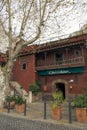 Exterior of the typical roman restaurant Checchino in Rome