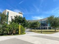 The exterior University of Central Florida College of Medicine building in Lake Nona area of Orlando, Florida