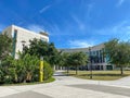 The exterior University of Central Florida College of Medicine building in Lake Nona area of Orlando, Florida