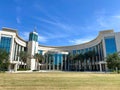 The exterior University of Central Florida College of Medicine building in Lake Nona area of Orlando, Florida