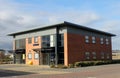 Office building in business park Royalty Free Stock Photo