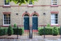 The exterior of victorian terraced houses Royalty Free Stock Photo