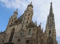 Exterior of Vienna St. Stephens Cathedral without people