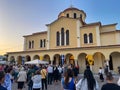 Exterior view of Agia Triada (Holy Trinity) church in Kalamata, Greece Royalty Free Stock Photo