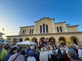 Exterior view of Agia Triada (Holy Trinity) church in Kalamata, Greece Royalty Free Stock Photo