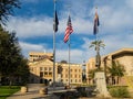 Exterior view of the Arizona State Capitol and Memorial Lt. Frank Luke Jr. Statue Royalty Free Stock Photo